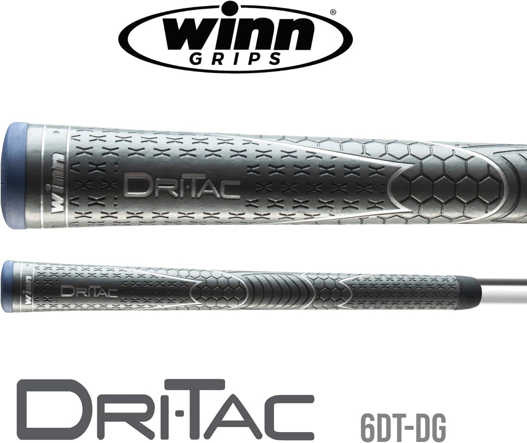 Winn Dritac Standard Midsize Grip (+1/16), Dark Gray - -