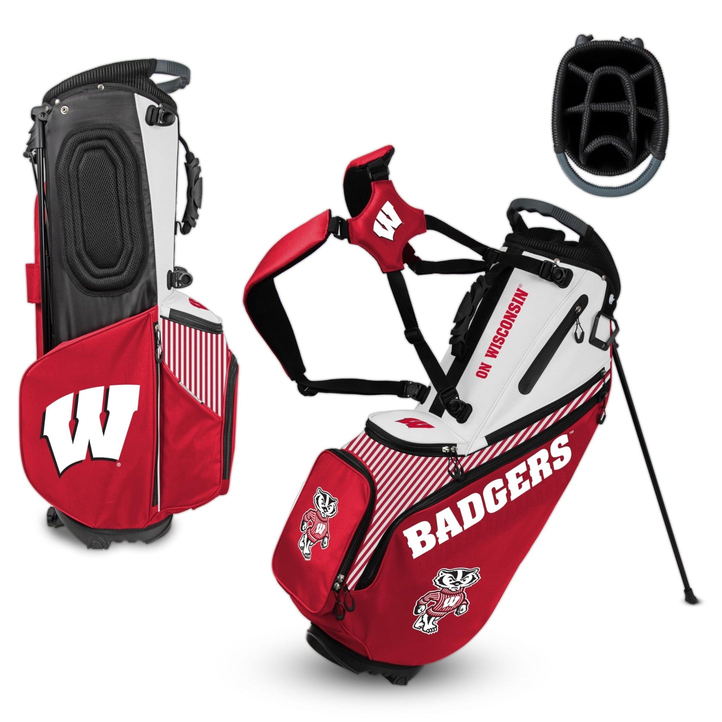 Wisconsin Back Nine Stand Bag NCAA |Team Effort - Team Effort