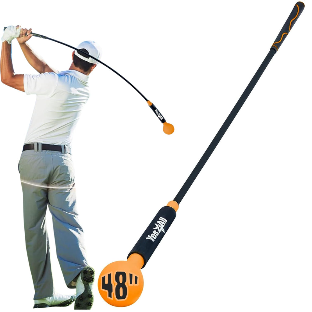 Yes4All 48 Inches Golf Swing Trainer Aid - B. Orange - 