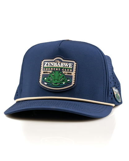 Zynbabwe Country Club Navy - Perforated Rope Hat - Pins and Aces