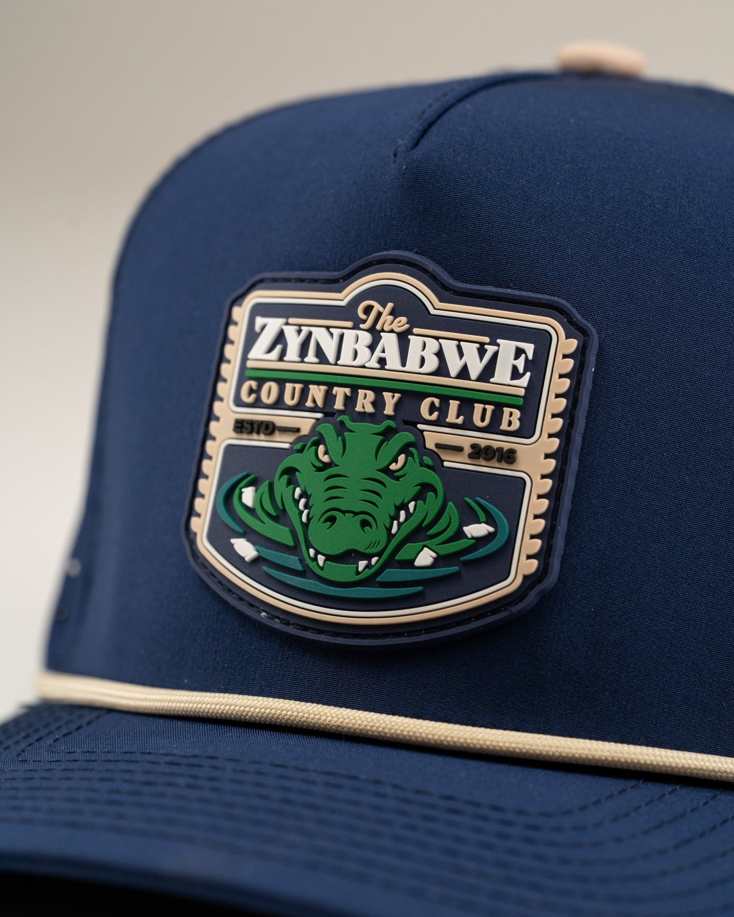 Zynbabwe Country Club Navy - Perforated Rope Hat - Pins and Aces