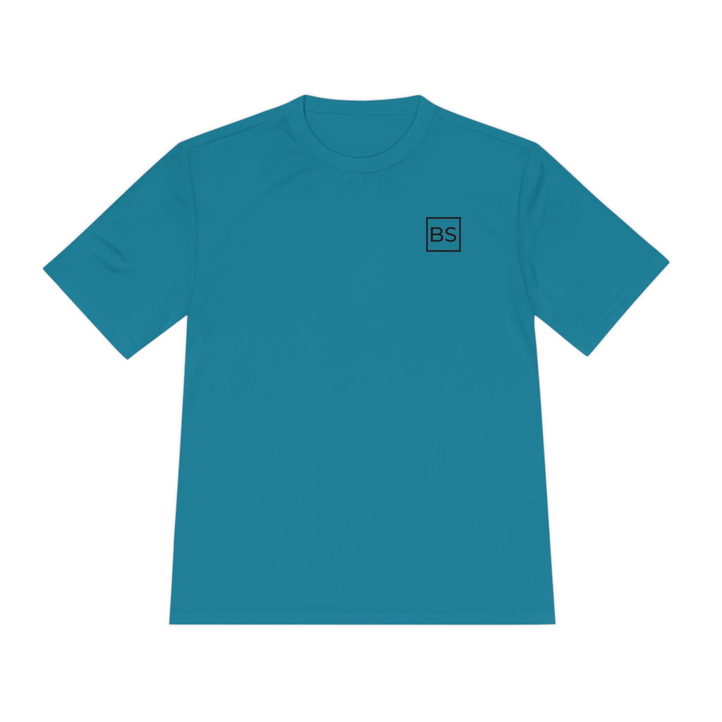 All BS All Day Moisture Wicking Tee - Tropic Blue - S