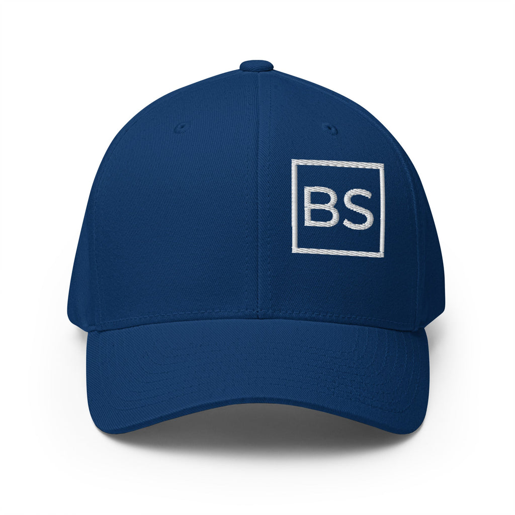 All BS All Day White Logo Flexfit Hat - Black - S/M