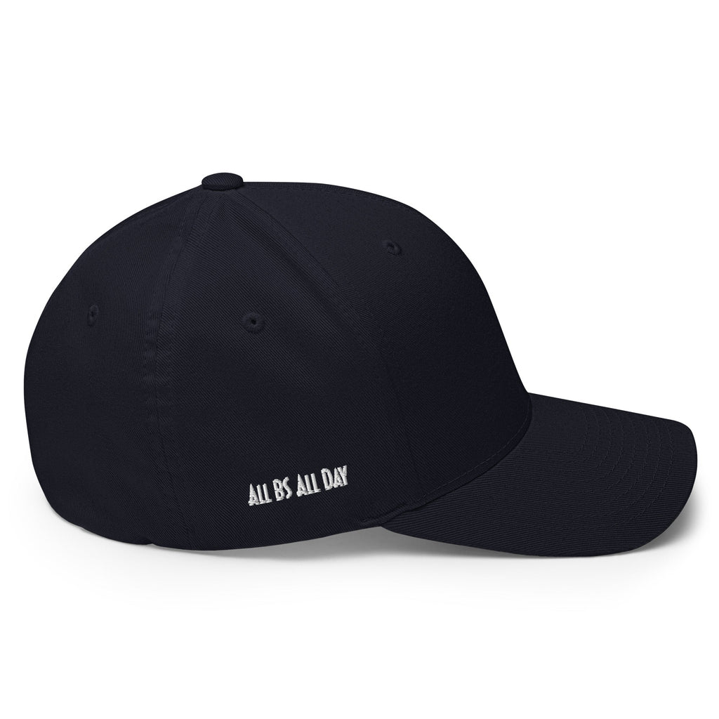 All BS All Day White Logo Flexfit Hat - Multicam Black - S/M