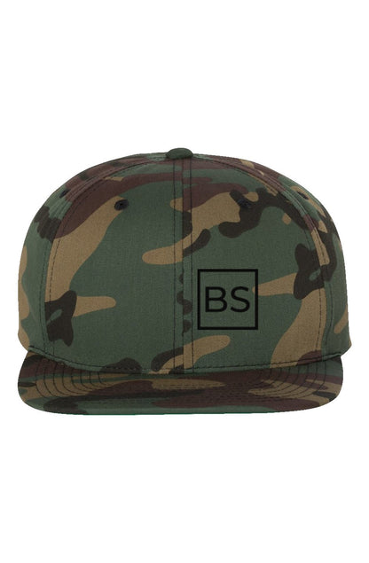 Black Square Classic Camo Hat - one size - Green Camo