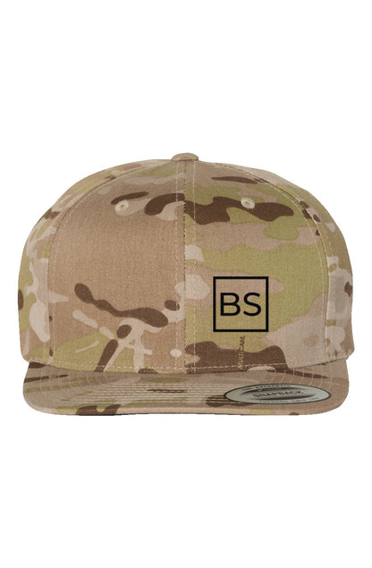 Black Square Classic Camo Hat - One Size - Multicam Arid