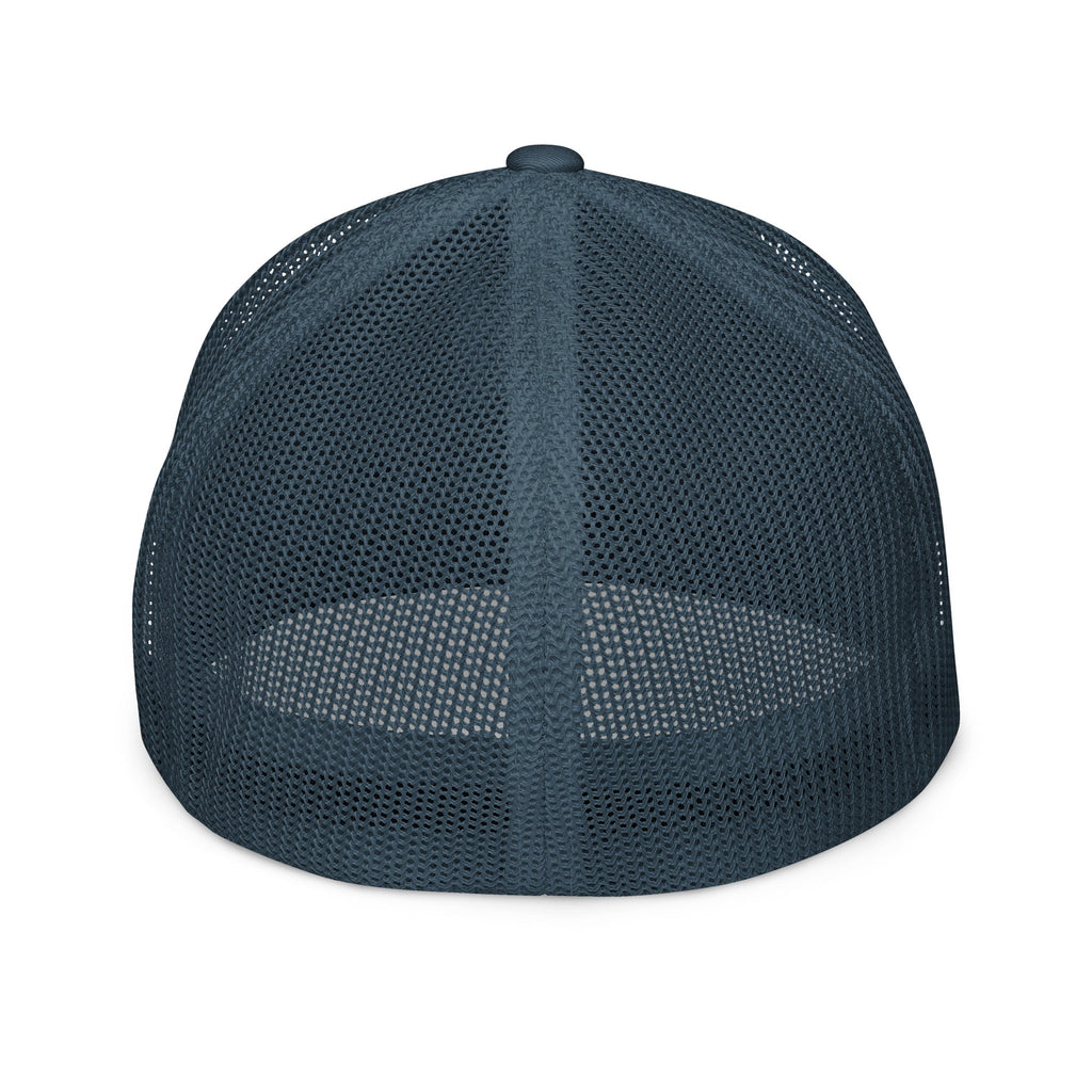 Black Square Closed-back trucker cap - Navy -