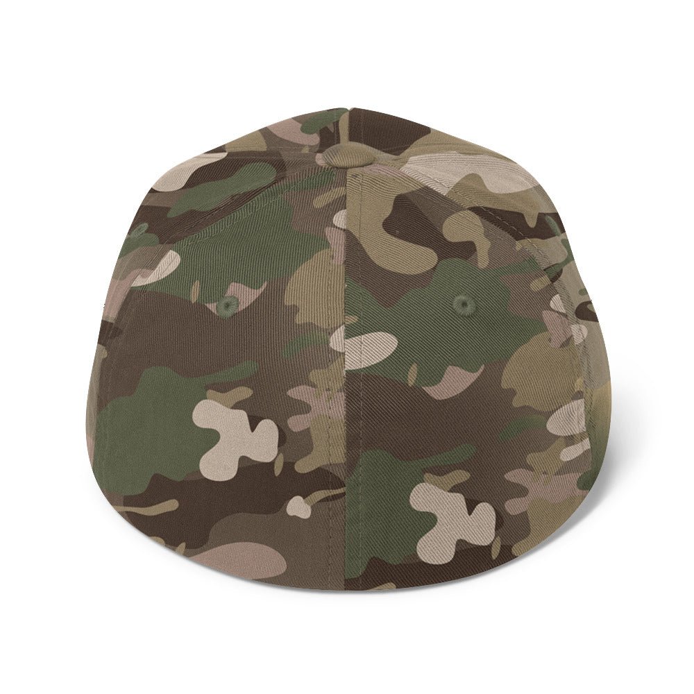 Black Square Flexfit 3D Logo - Multicam Green - S/M