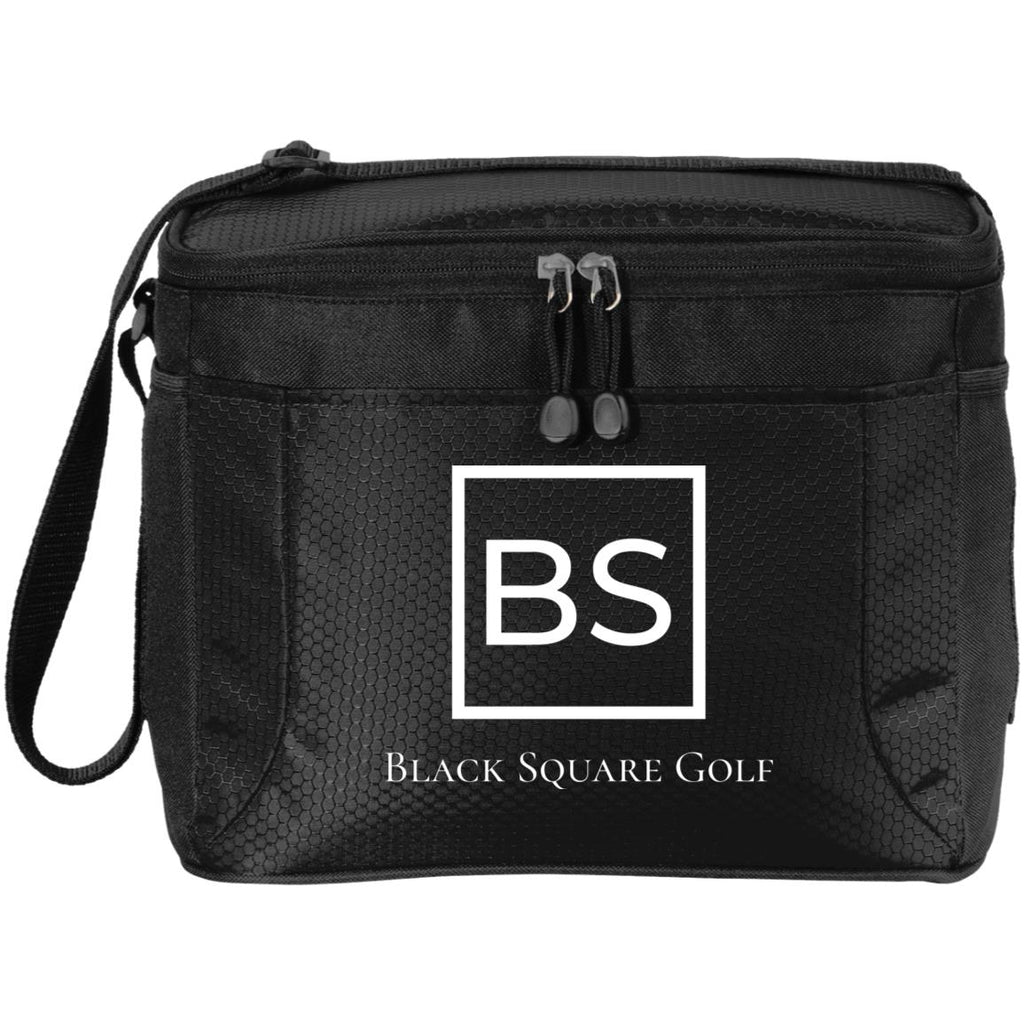 Black Square Golf 12-Pack Cart Cooler - Black/Black - One Size