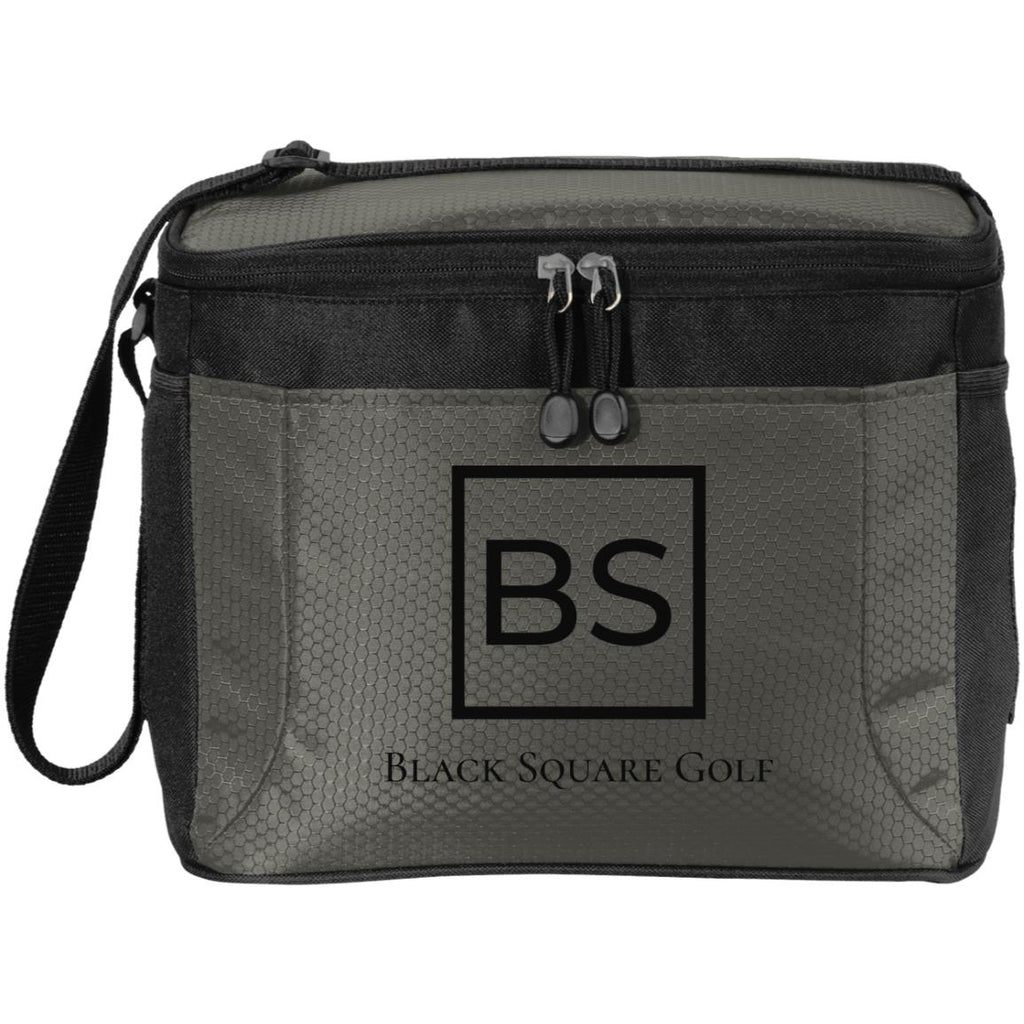 Black Square Golf 12-Pack Cart Cooler - Grey/Black - One Size