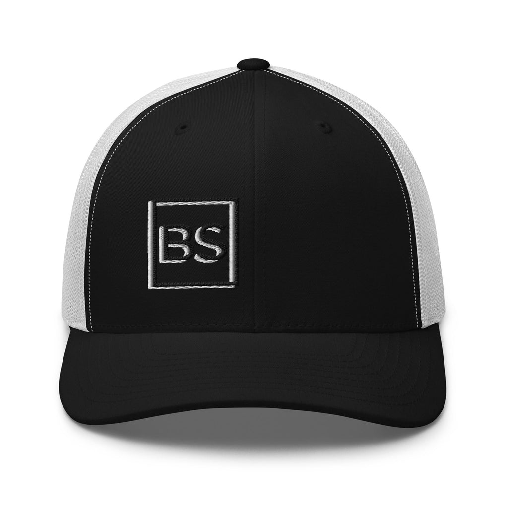 Black Square Golf 2D Logo Trucker Cap - Black -
