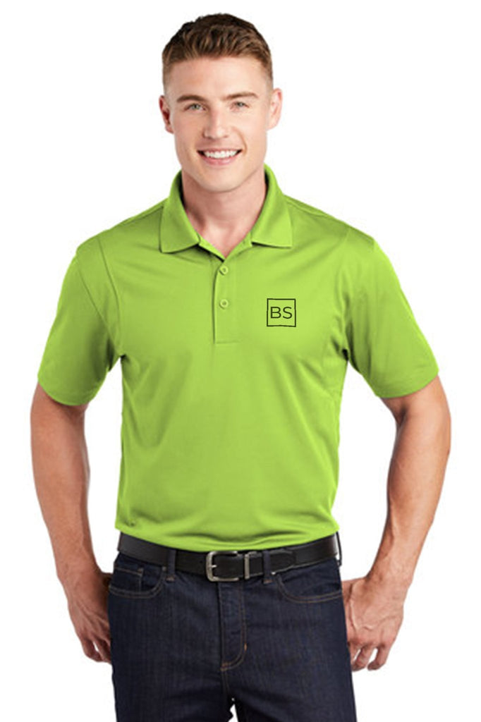 Black Square Golf All BS All Day Men's Golf Polo - Lime Shock - M