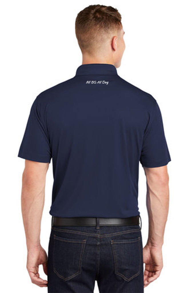Black Square Golf All BS All Day Men's Golf Polo - True Navy - M