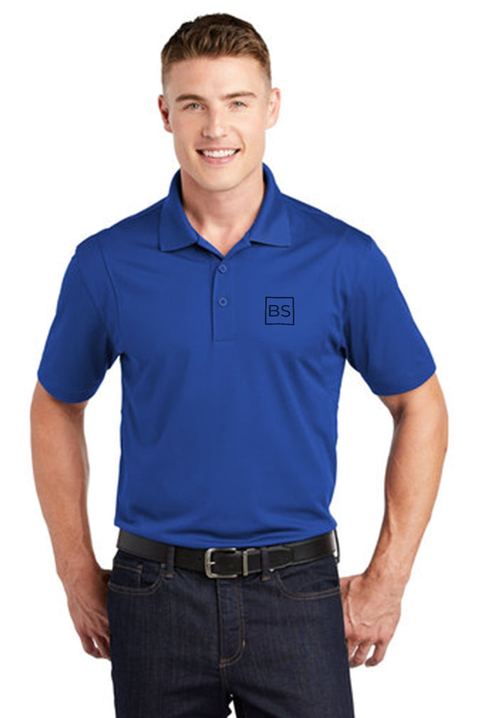 Black Square Golf All BS All Day Men's Golf Polo - True Royal - M