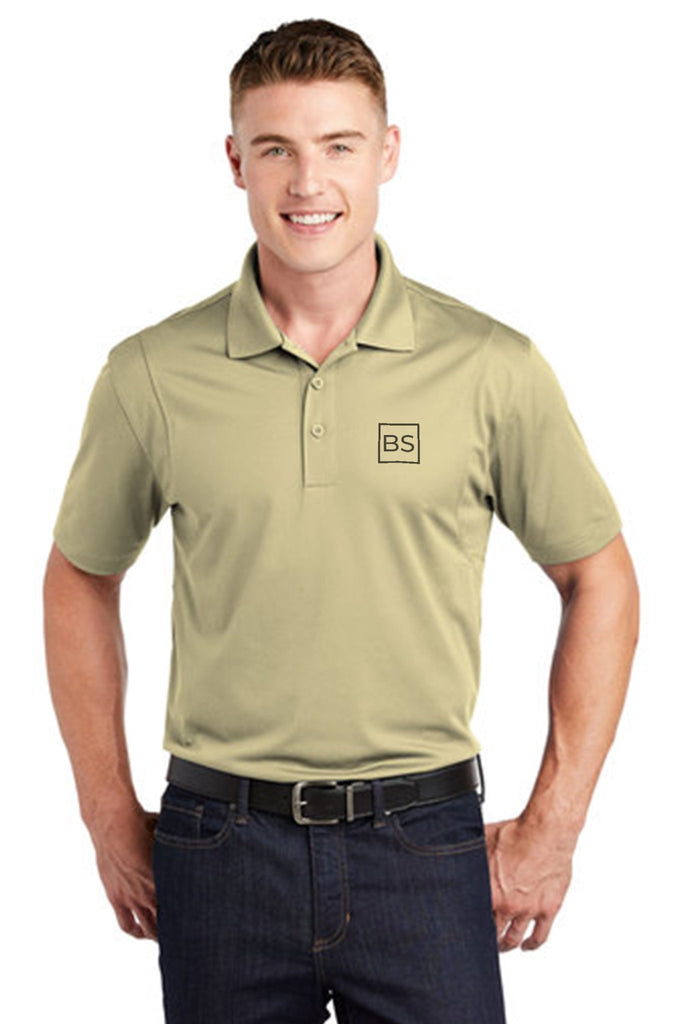 Black Square Golf All BS All Day Men's Golf Polo - Vegas Gold - M