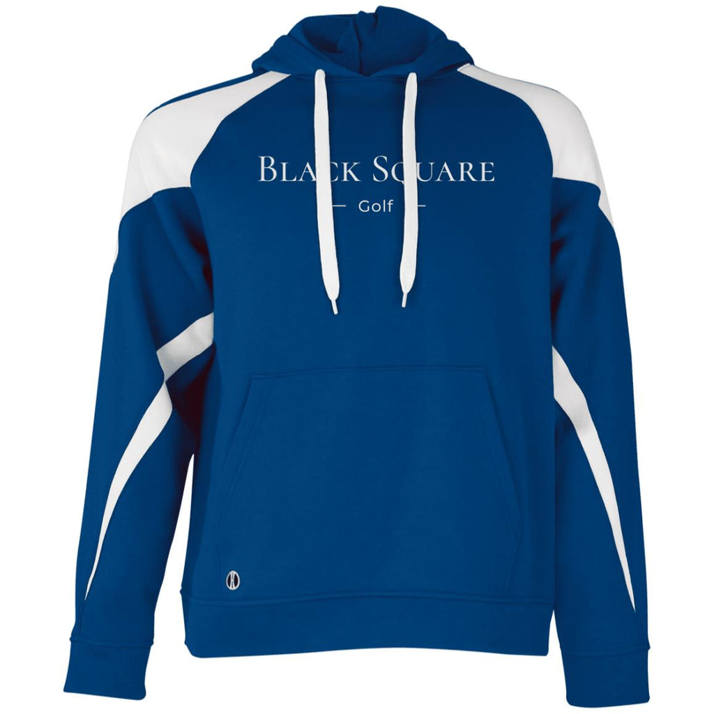 Black Square Golf Athletic Colorblock Fleece Hoodie - Royal/White - S