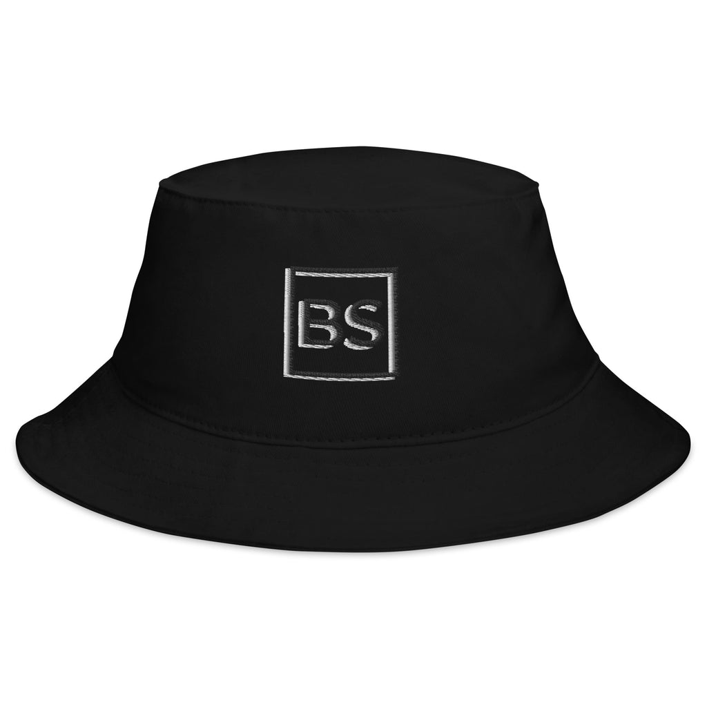 Black Square Golf Bucket Hat - Black -
