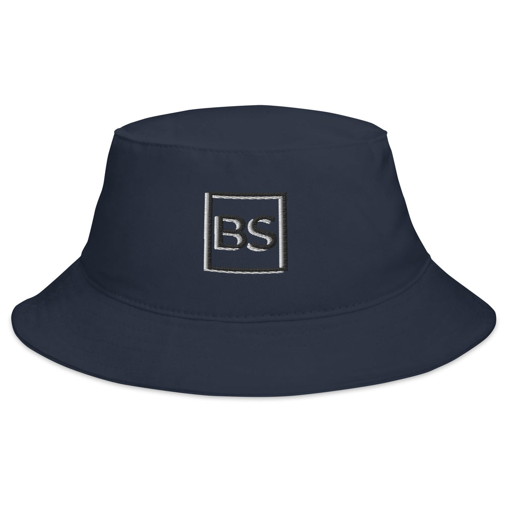 Black Square Golf Bucket Hat - Navy -