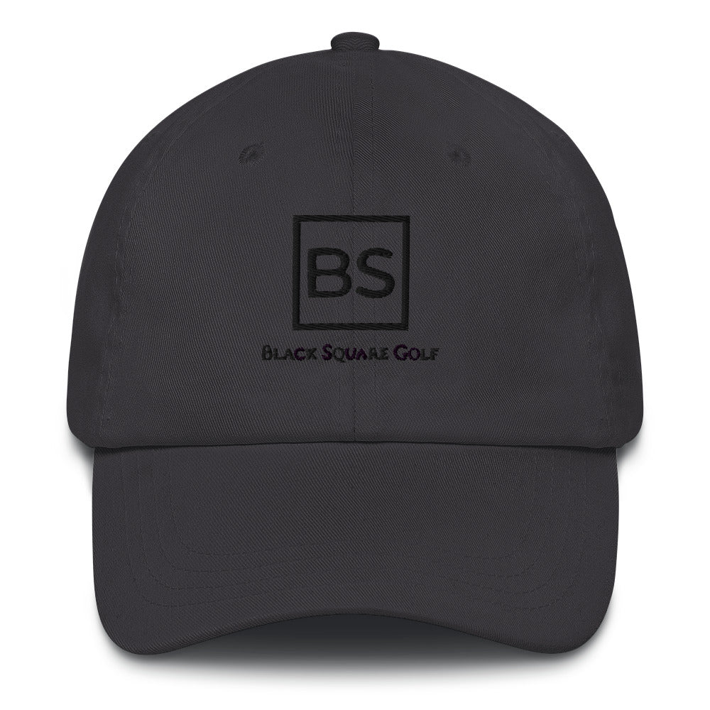 Black Square Golf Classic Collapsible Brim Hat - Dark Grey -
