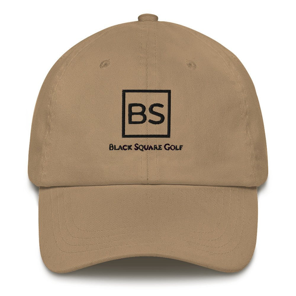 Black Square Golf Classic Collapsible Brim Hat - Khaki -