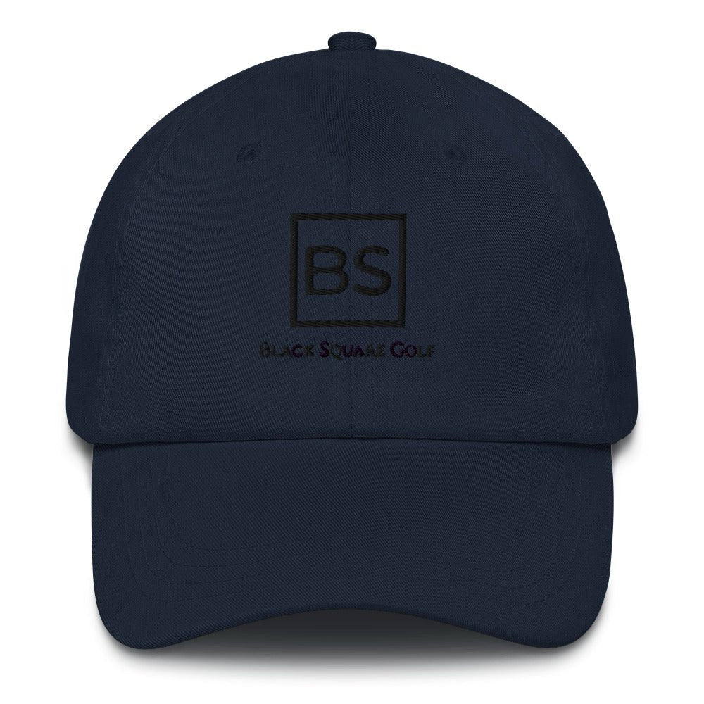Black Square Golf Classic Collapsible Brim Hat - Navy -
