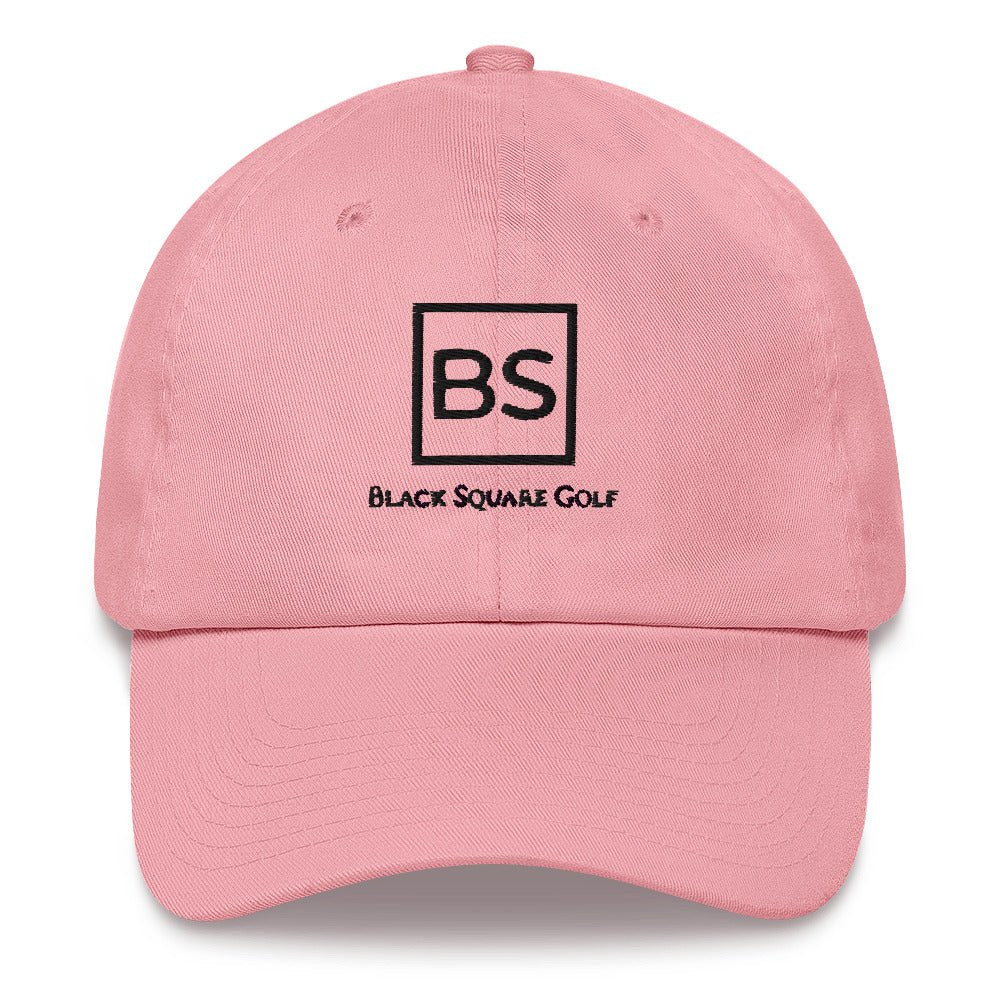 Black Square Golf Classic Collapsible Brim Hat - Pink -