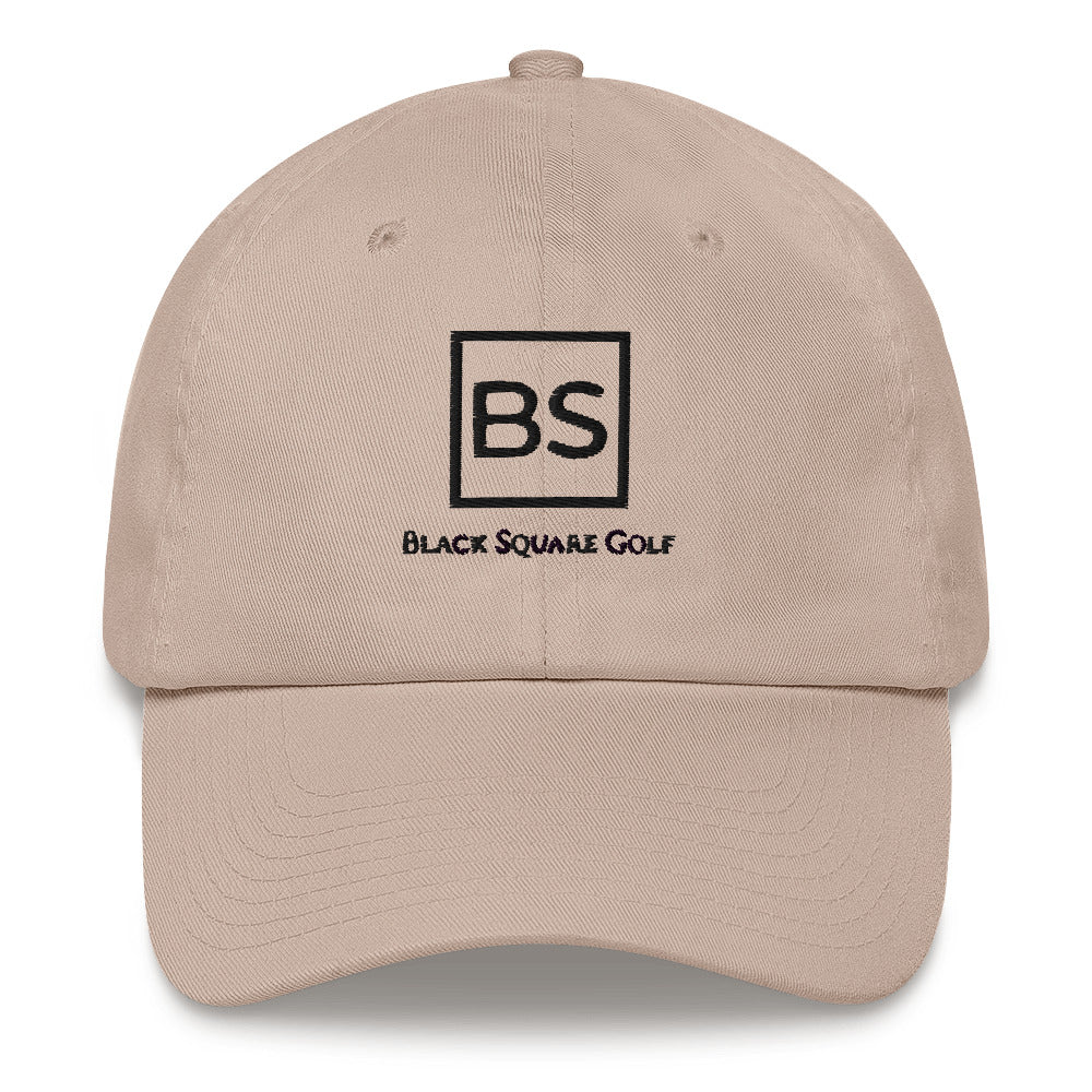 Black Square Golf Classic Collapsible Brim Hat - Stone -