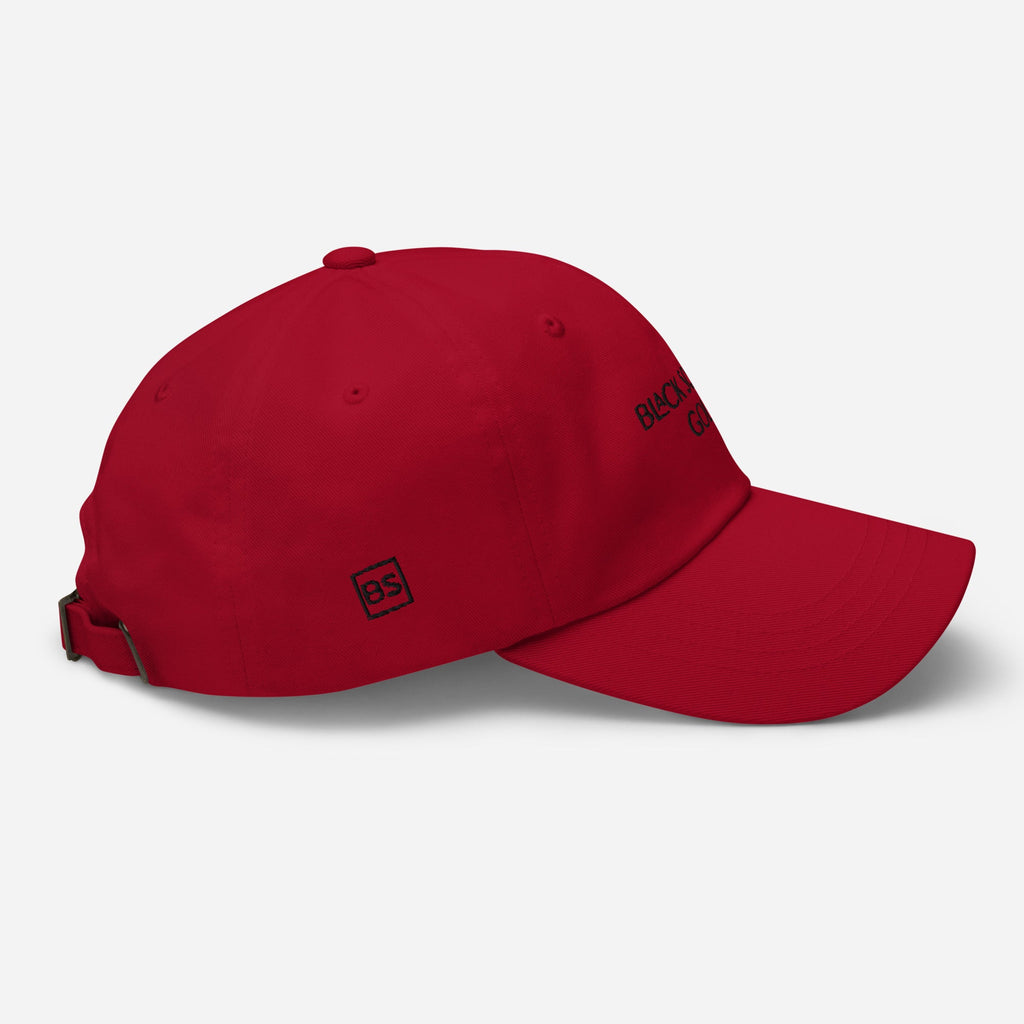 Black Square Golf Classic Dad hat - Cranberry -