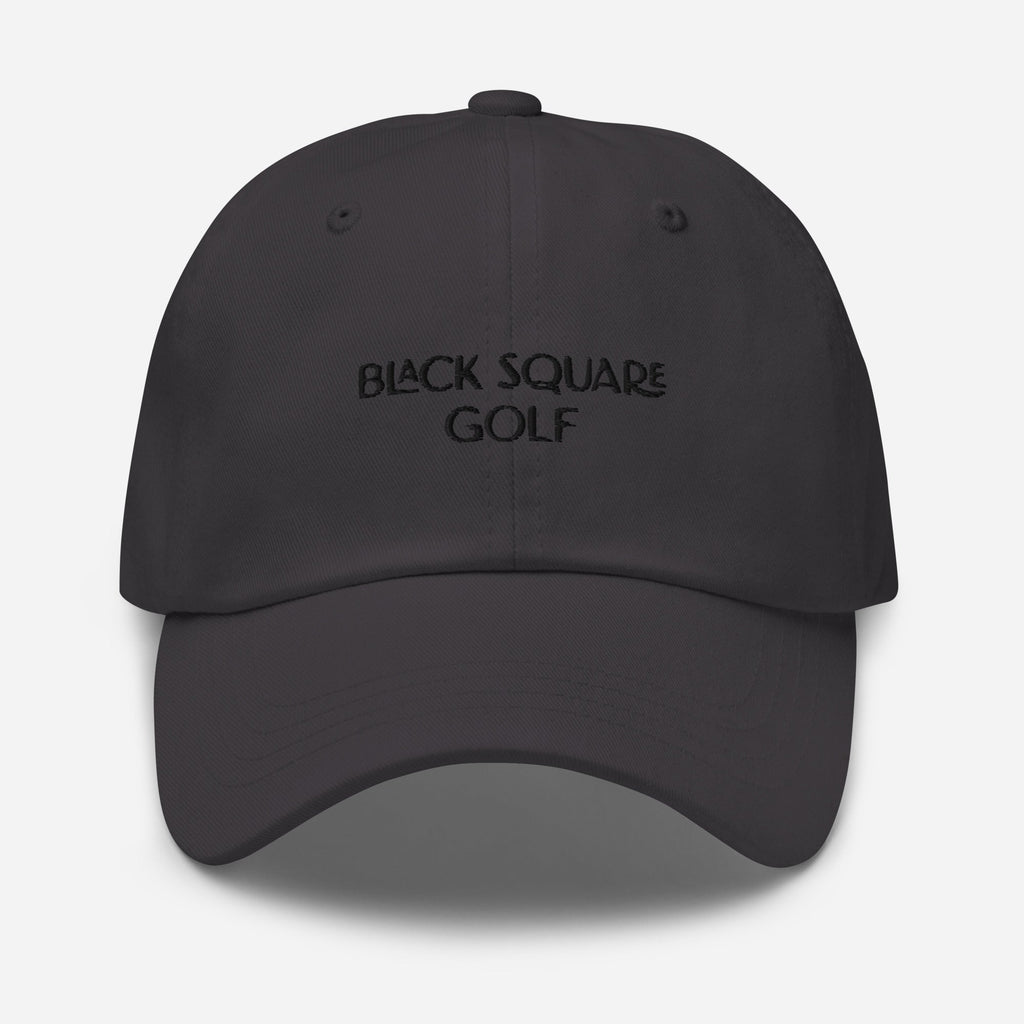 Black Square Golf Classic Dad hat - Dark Grey -