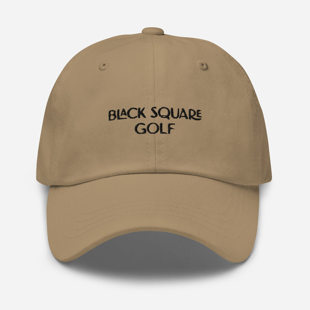 Black Square Golf Classic Dad hat - Khaki -