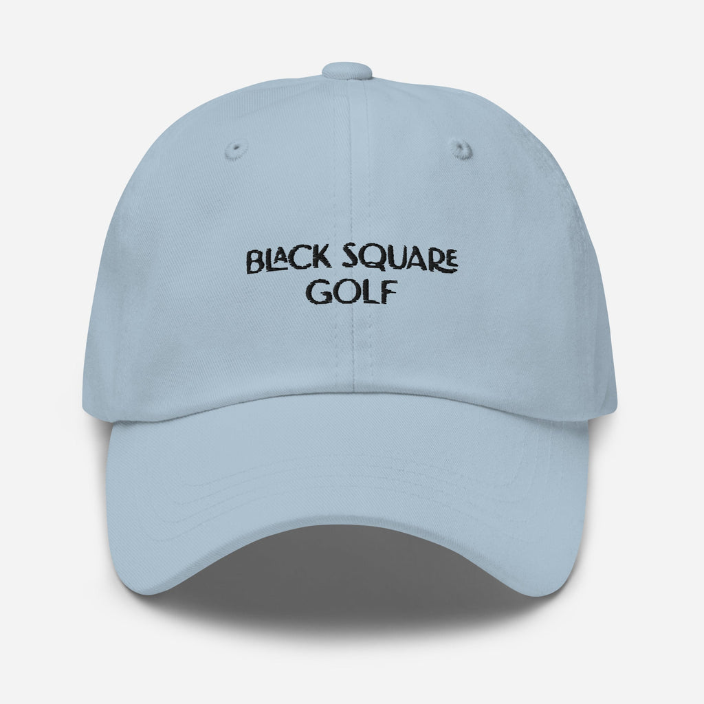 Black Square Golf Classic Dad hat - Light Blue -