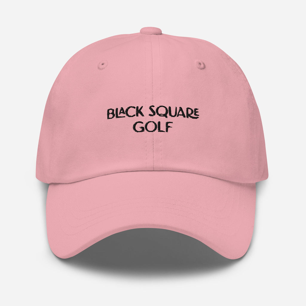 Black Square Golf Classic Dad hat - Pink -