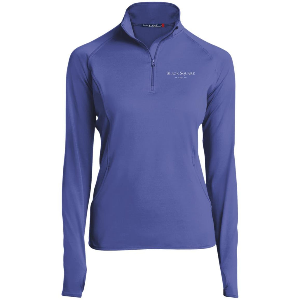 Black Square Golf Ladies' 1/2 Zip Performance Pullover - Iris Purple - X-Small