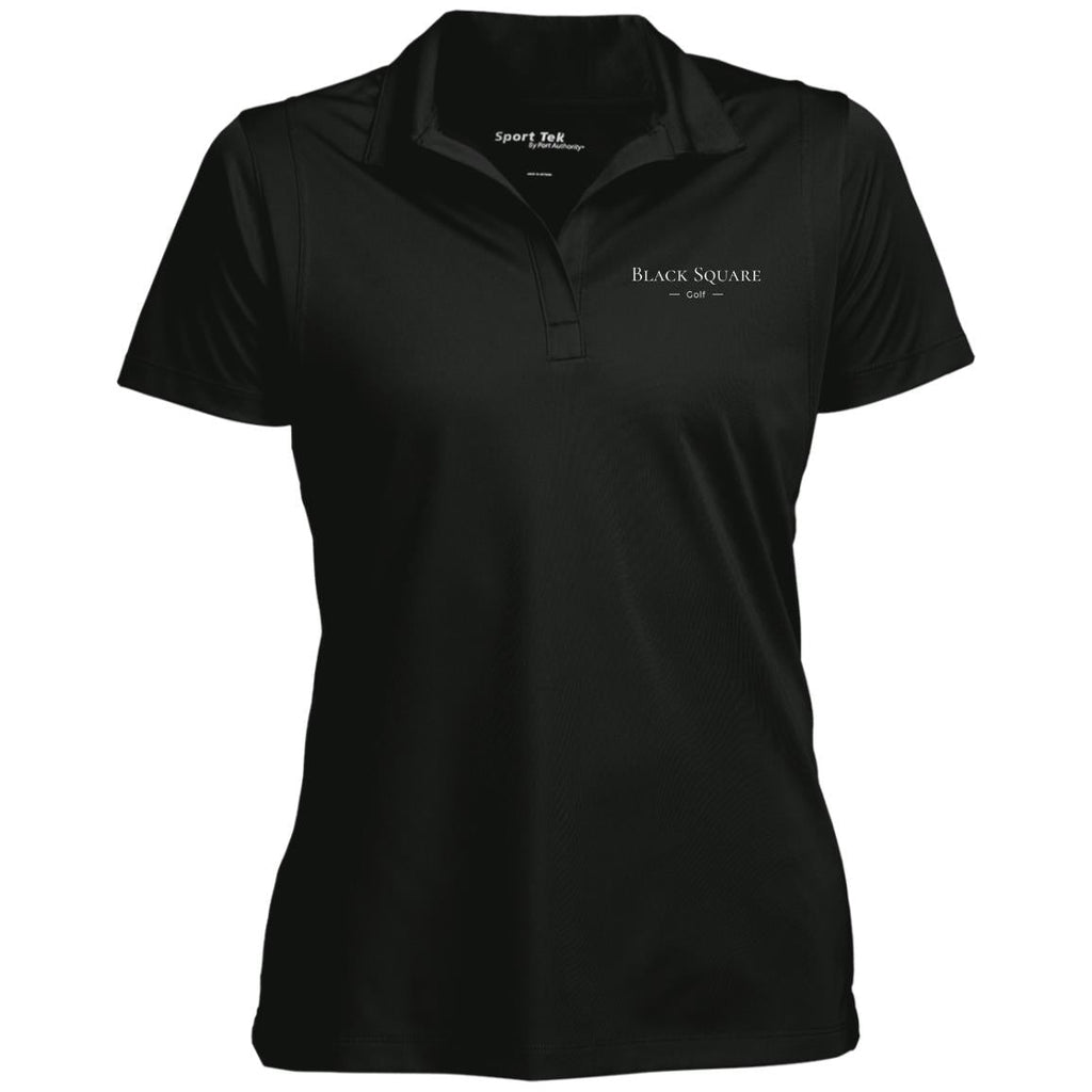 Black Square Golf Ladies' Micropique Polo - Black - X-Small