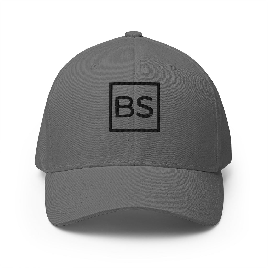 Black Square Golf Logo Flexfit Hat - Grey - S/M