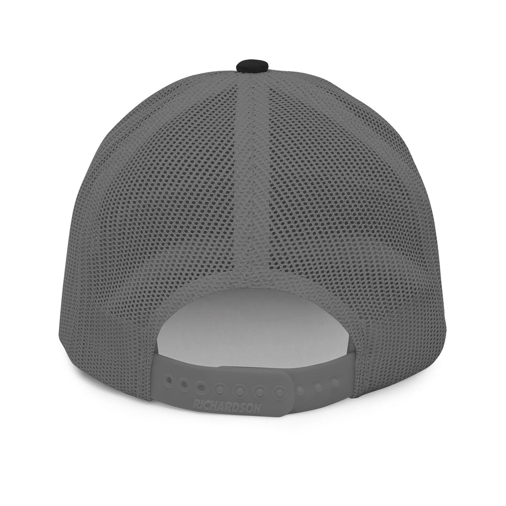 Black Square Golf Logo Trucker Cap - Black / Charcoal -