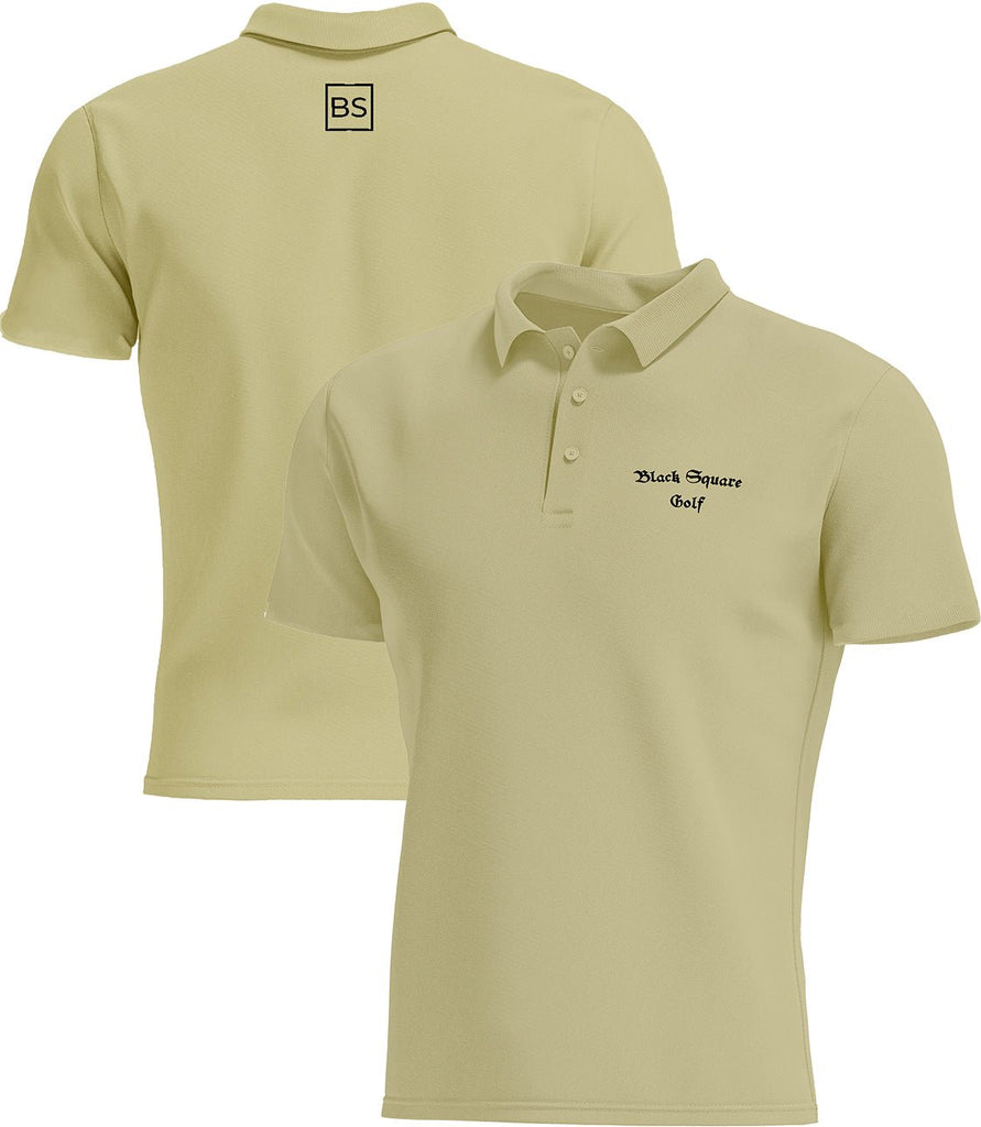 Black Square Golf Men's Sport Polo Shirt - Vegas Gold - M