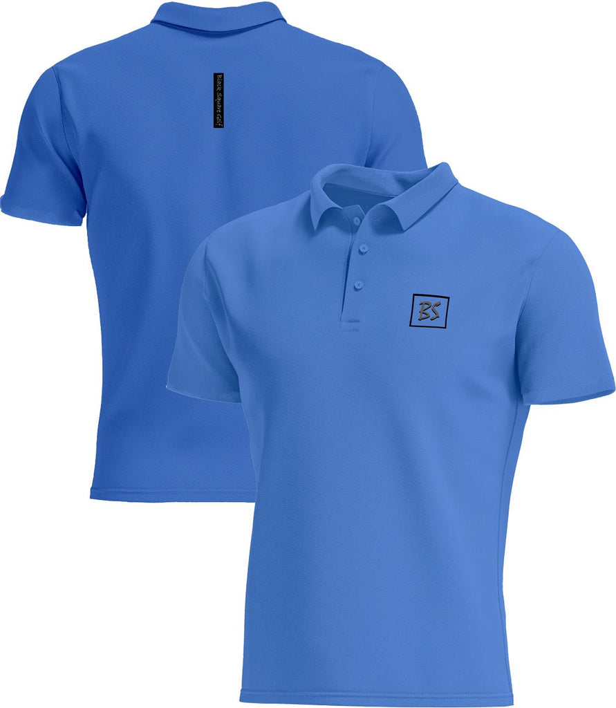 Black Square Golf Men's Style Tag Golf Polo - Blue Lake - S