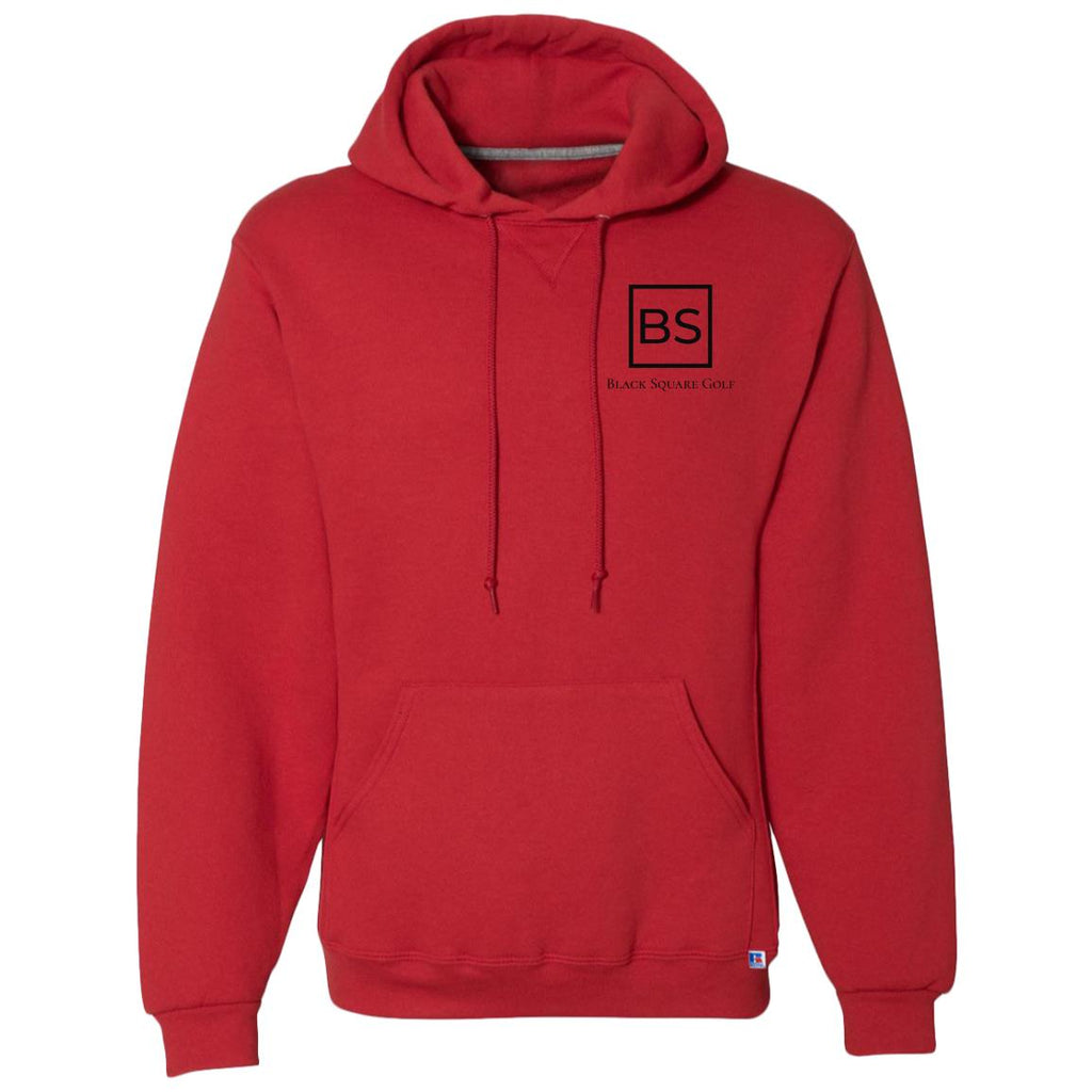 Black Square Golf Performance Fleece Pullover Hoodie - Red - S