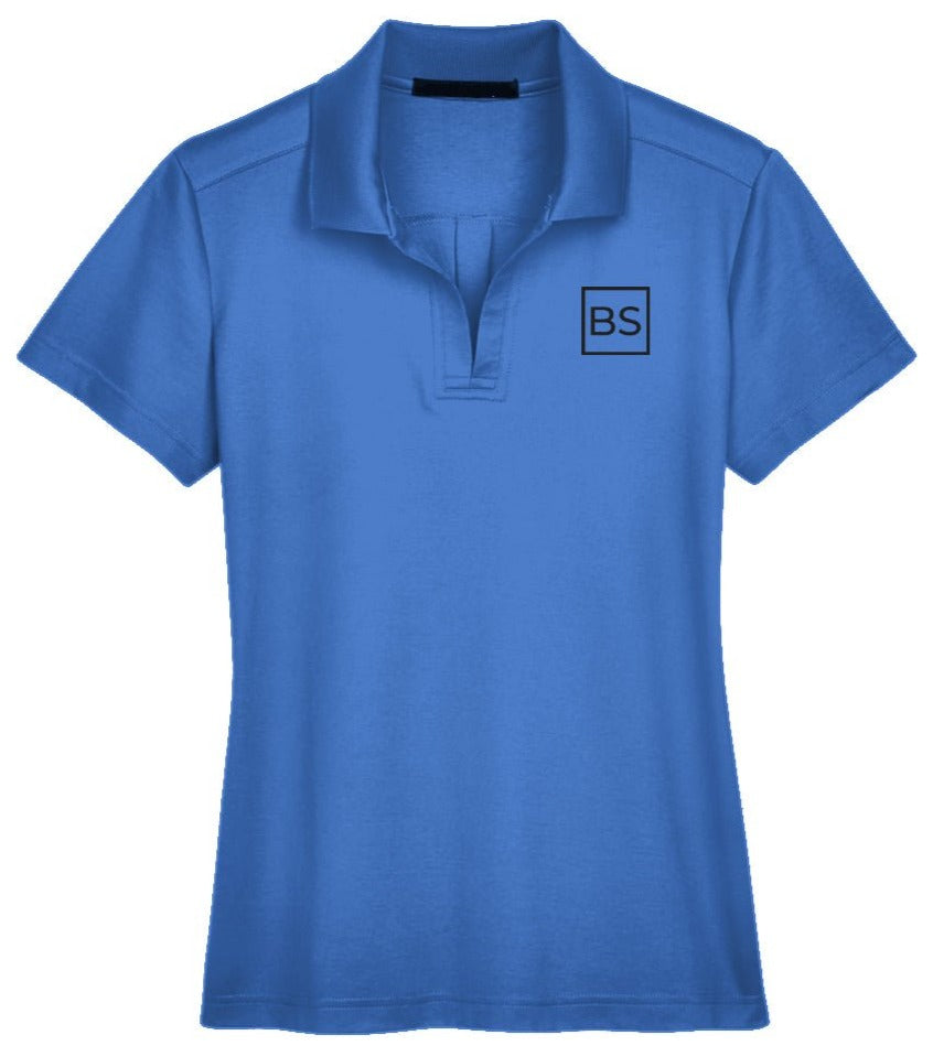 Black Square Golf Performance Ladies' Plaited Polo - xs - French Blue