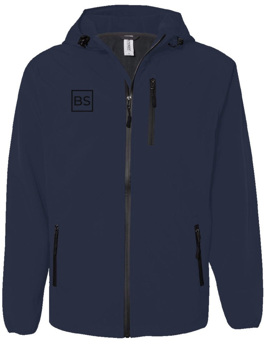 Black Square Golf Poly-Tech Soft Shell Jacket - xs - Navy