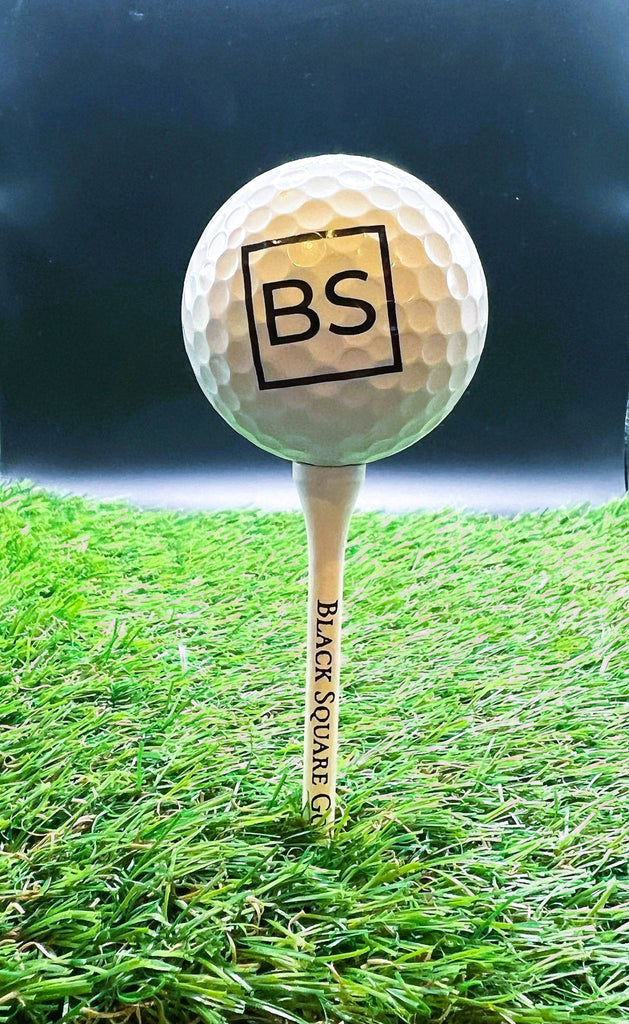 Black Square Golf Pro Length Wood Golf Tees - 2-3/4 in -