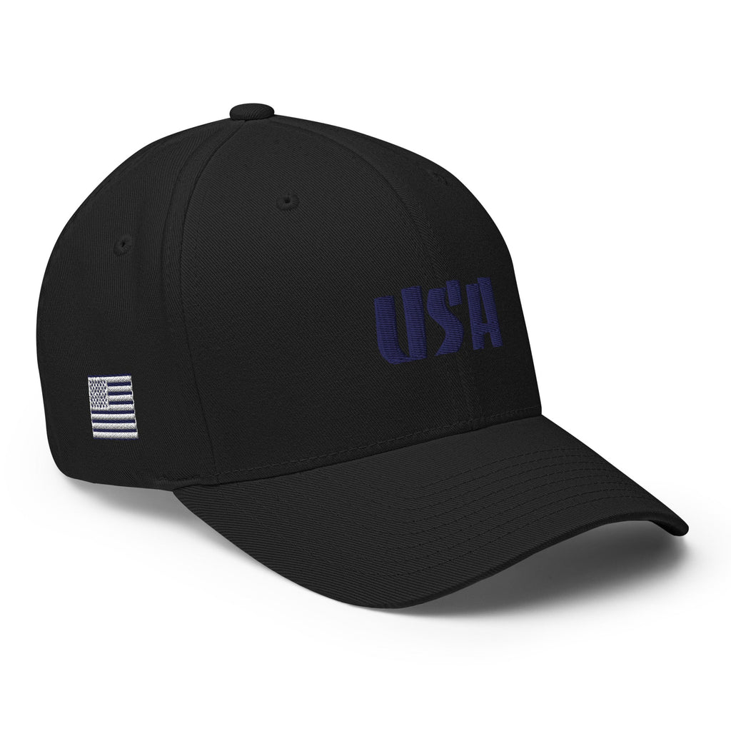Black Square Golf Team USA Blue Hat - Multicam Black - S/M