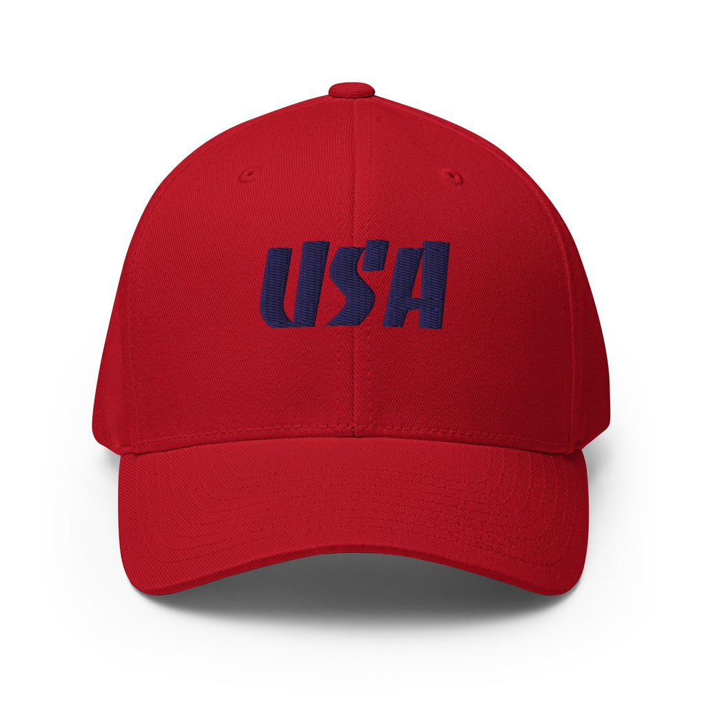 Black Square Golf Team USA Blue Hat - Red - S/M