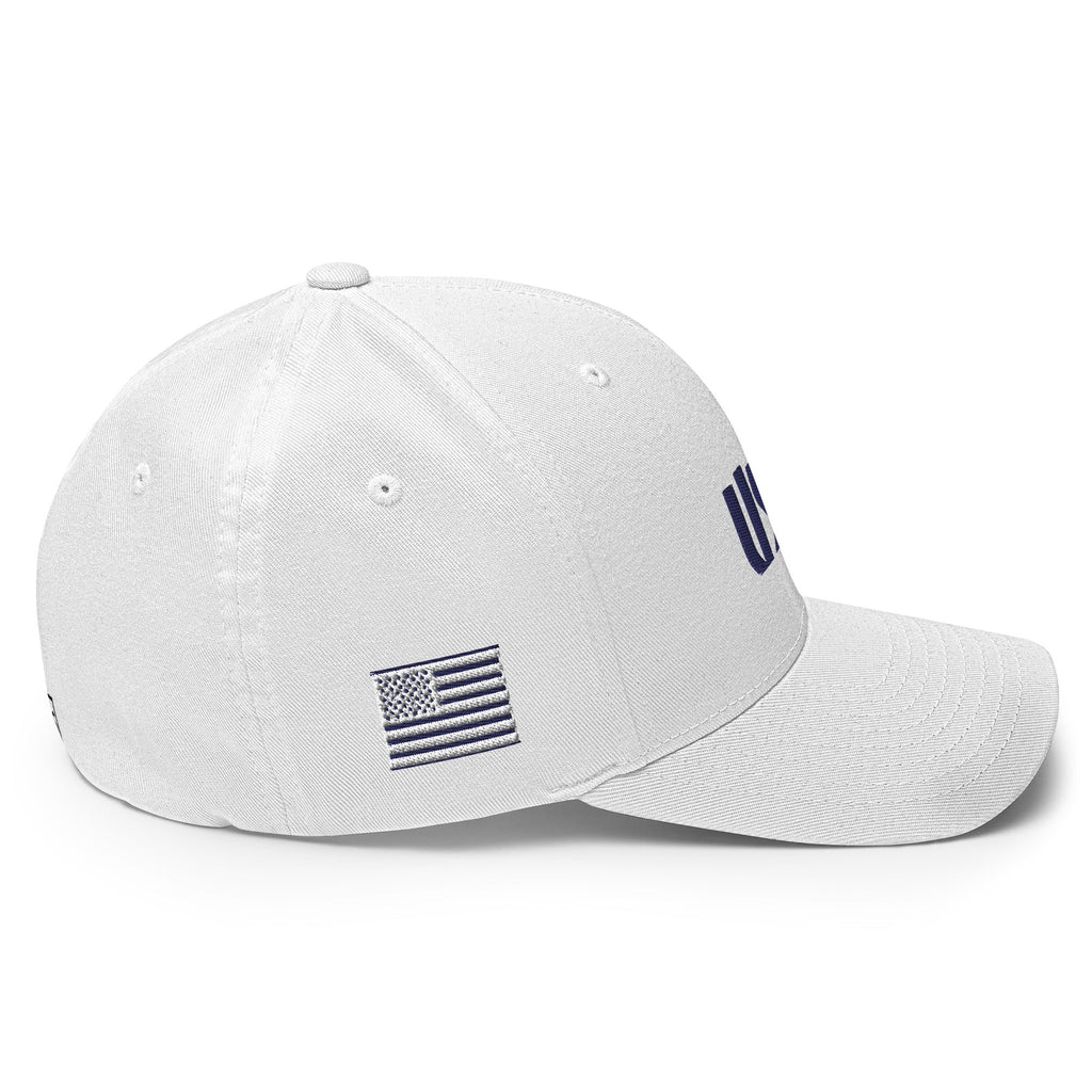 Black Square Golf Team USA Blue Hat - White - S/M