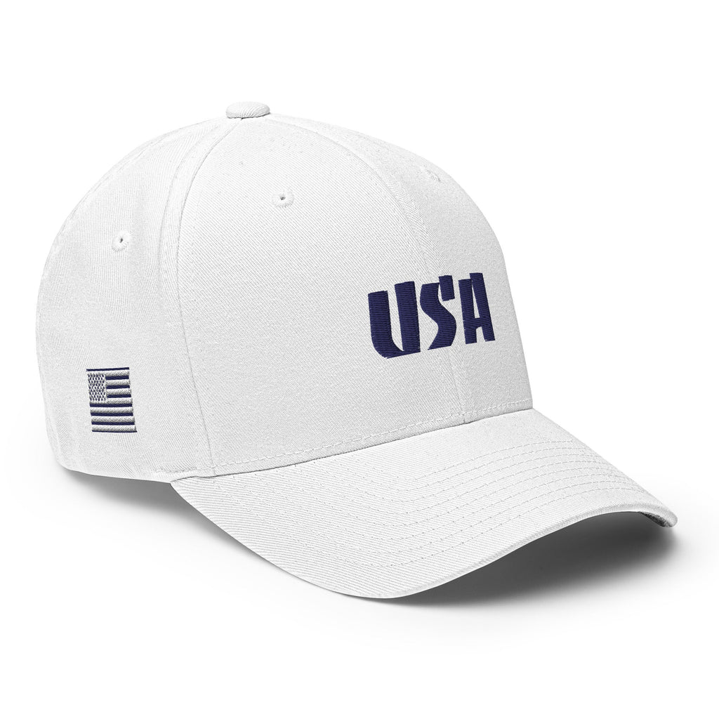 Black Square Golf Team USA Blue Hat - White - S/M