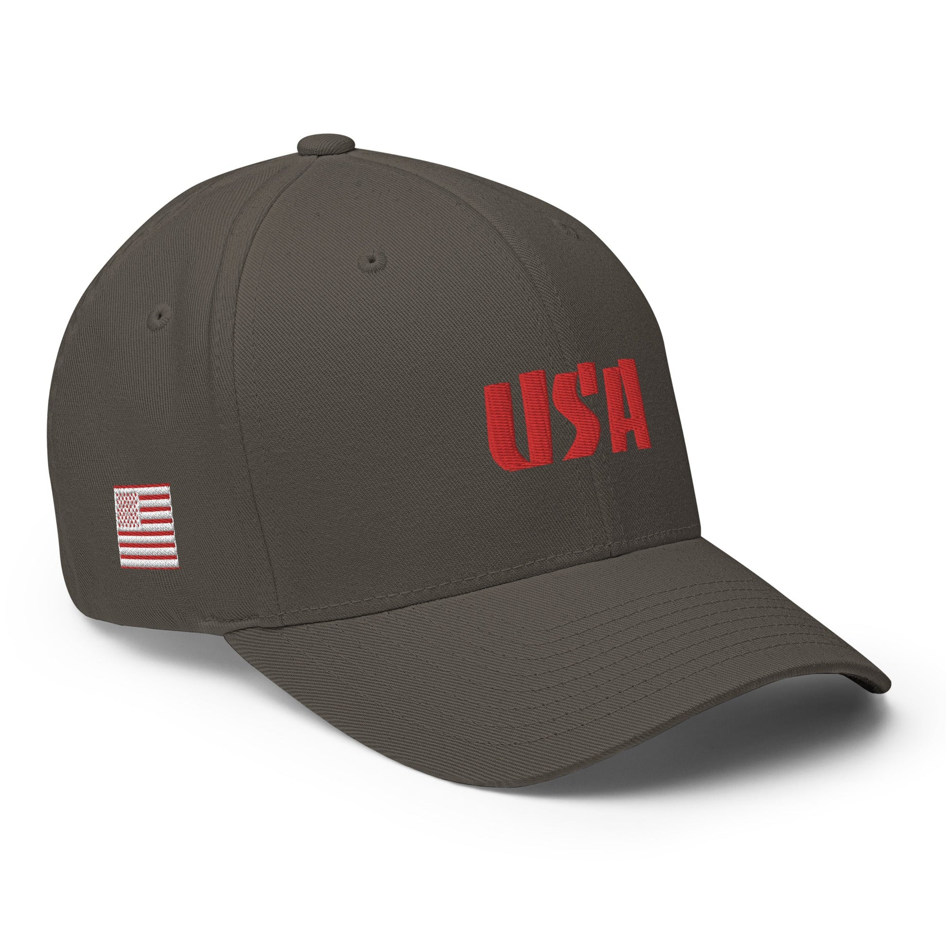 Black Square Golf Team USA Red Hat - Dark Grey - S/M