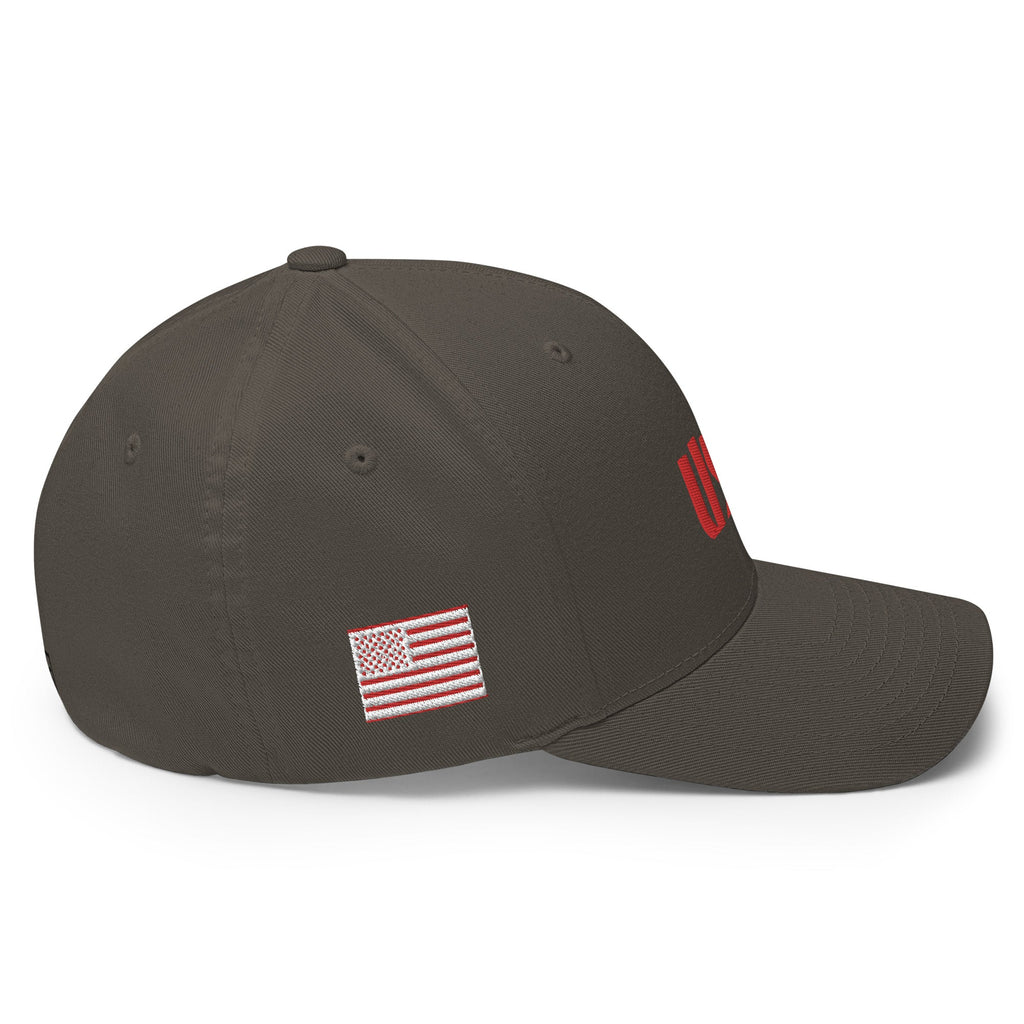 Black Square Golf Team USA Red Hat - Dark Grey - S/M