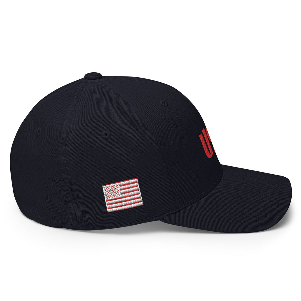 Black Square Golf Team USA Red Hat - Dark Navy - S/M
