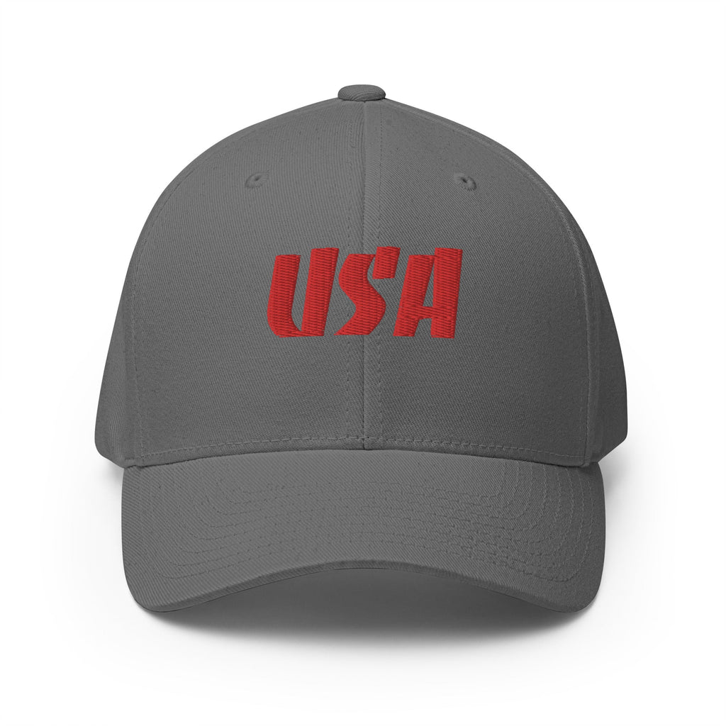 Black Square Golf Team USA Red Hat - Grey - S/M